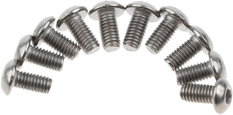 klarako 10pcs/lot M3 Titanium Hex Allen Socket Button Head Screws M3 x 6mm/8mm/10mm/12mm/15mm  Silver, M3 x 15mm - Image 4