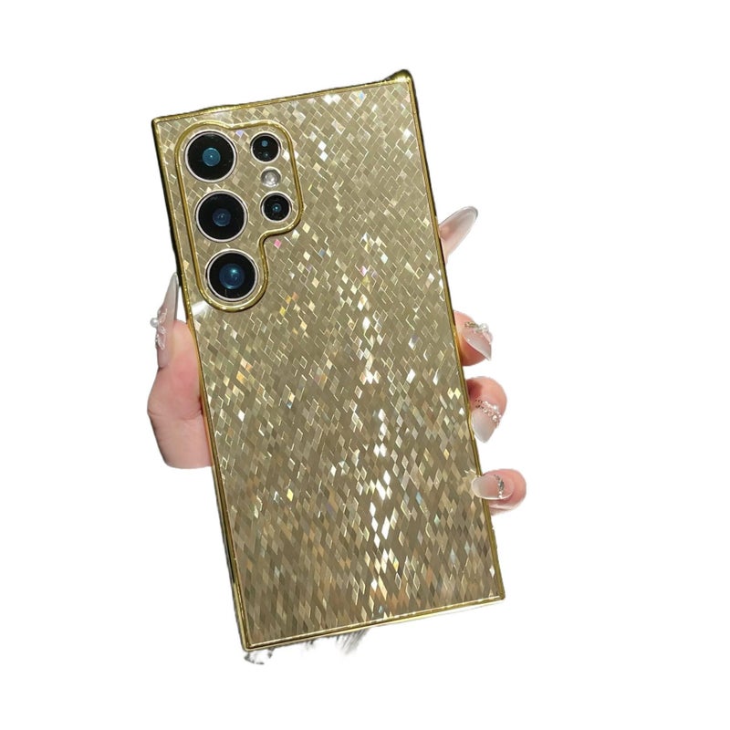 Shockproof TPU , Diamond Pattern , Cover for Huawei Mate 40 , Gold for Family Use - Image 1