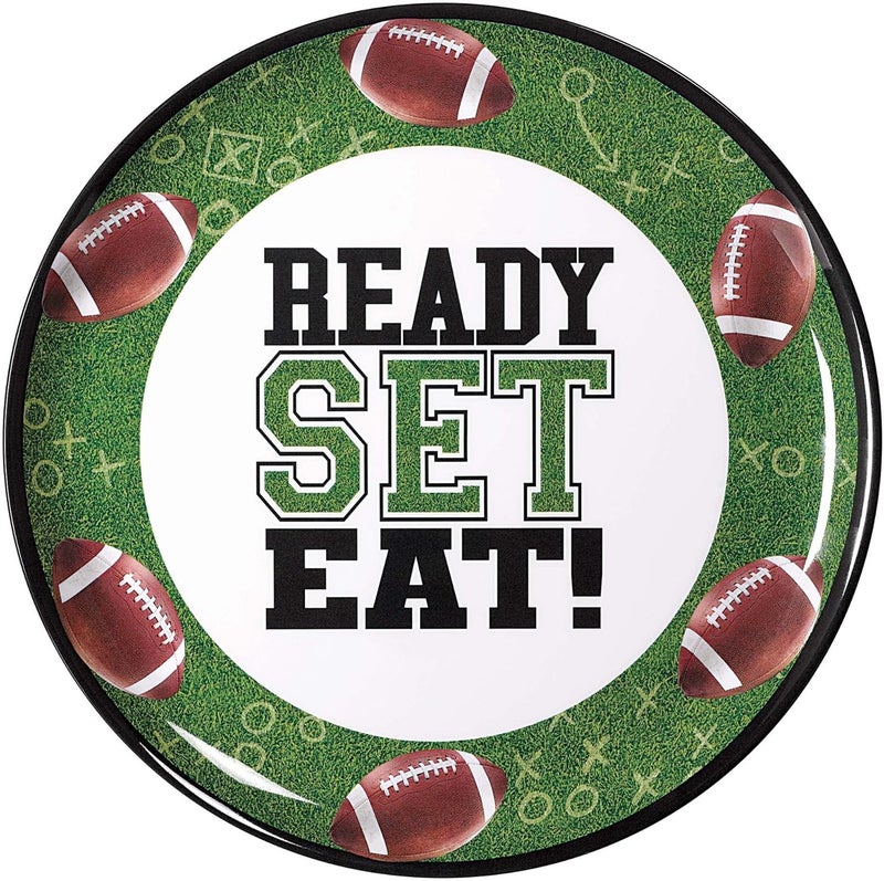 Amscan Go Fight Win Melamine Round Platter 135 Multicolor 1 Pc