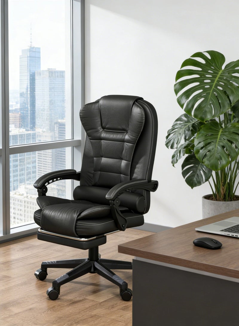 NEWLAN Ergonomic Video Game Chairs High-Back Office Chair with Height Adjustment - PU Leather Chair for Home, Office & Gaming Lounge Chair 104-114*70*53cm - Image 1