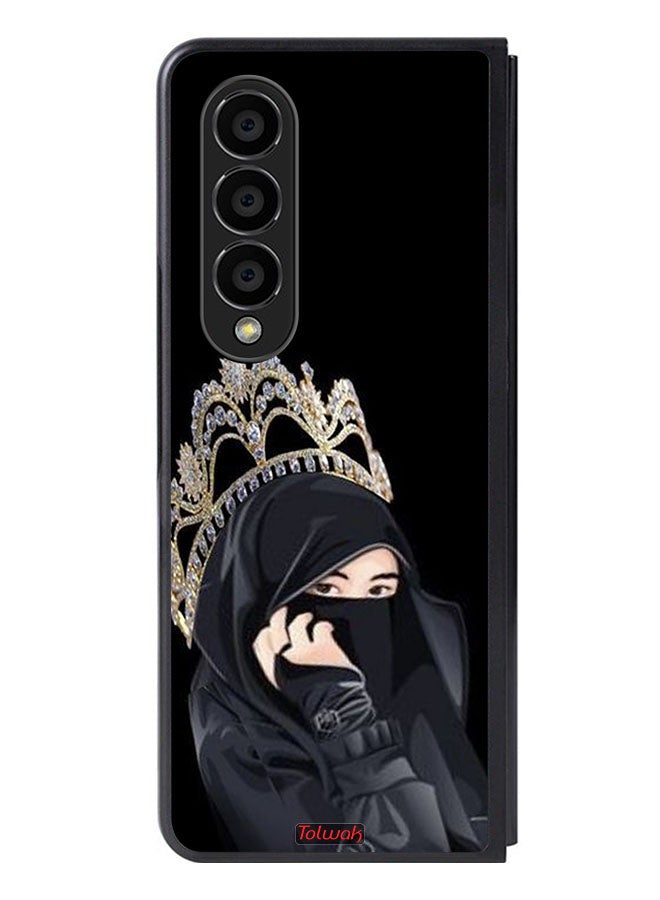 Tolwak Samsung Galaxy Z Fold 4 Protective Case Cover Queen Girl - Image 1