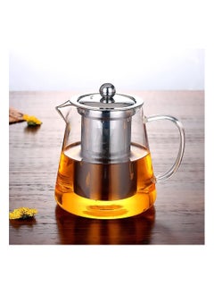 Mash Mash 950ml Glass Tea Pot Borosilicate Glasses Teapot Loose Leaf Tea Kettle Heat Resistant Clear with Infuser Strainer for Microwavable and Stovetop Safe  - Image 1