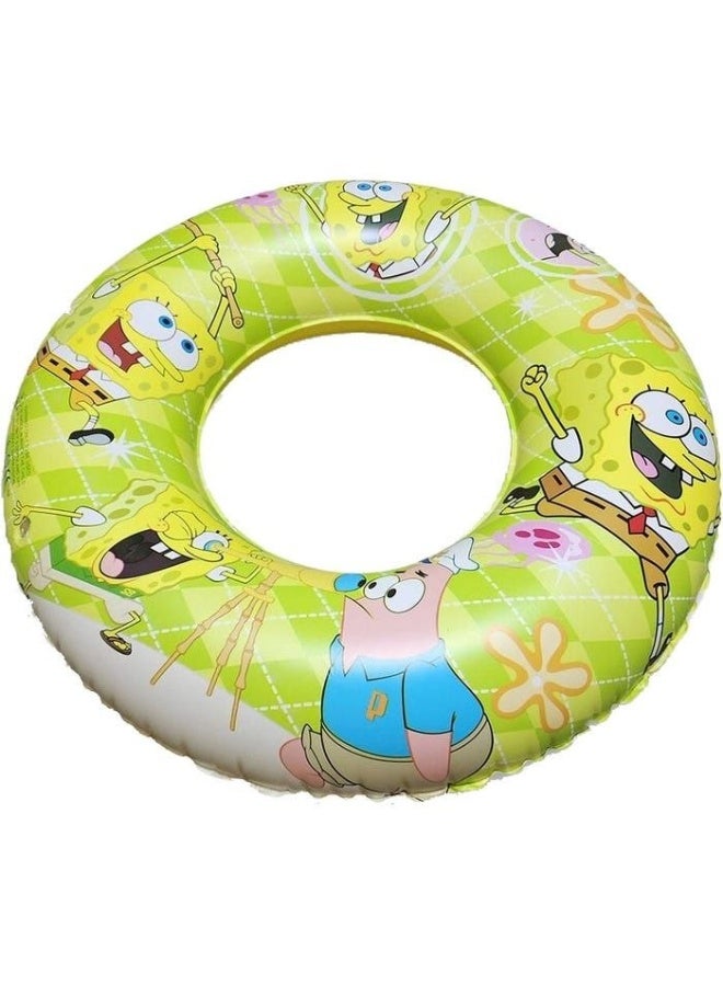 Inflatable Swimming Ring with Spongebob Squarepants & Patrick Star Design, 60 cm - Image 1