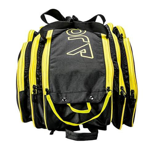 JOOLA Tour Elite Pro Pickleball Bag – Backpack & Duffle Bag for Paddles & Pickleball Accessories – Thermal Insulated Pockets Hold 4+ Paddles - Includes Fence Hook Black/Yellow - Image 4