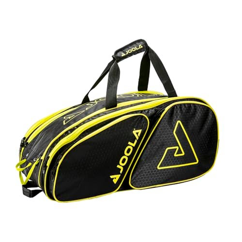 JOOLA Tour Elite Pro Pickleball Bag – Backpack & Duffle Bag for Paddles & Pickleball Accessories – Thermal Insulated Pockets Hold 4+ Paddles - Includes Fence Hook Black/Yellow - Image 5