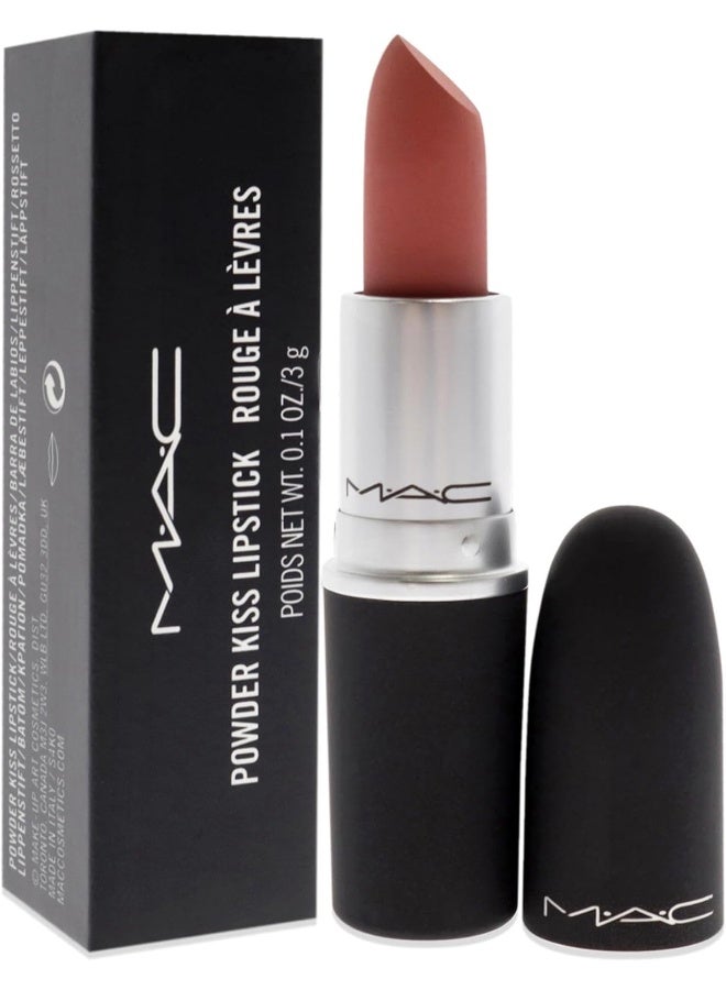 MAC Powder Kiss Lipstick in Dirty Peach - Image 4