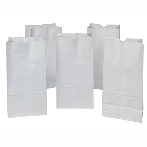 Pacon Creativity Street Kraft Bags P0072120, White, 7-1/8" x 4-3/8" x 14", 50 Bags - Image 1
