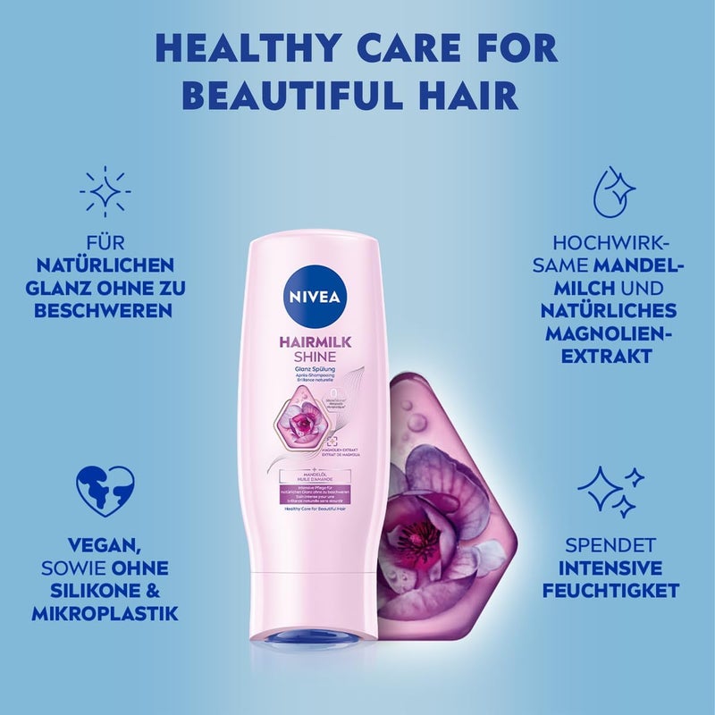 Nivea Hair Milk Natural Shine Mild Conditioner 200 ml - Image 1