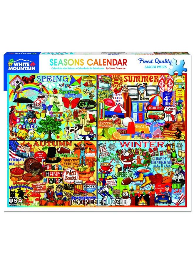 WHITE MOUNTAIN Puzzles Seasons Calendar 1000 Piece Puzzle - Image 3
