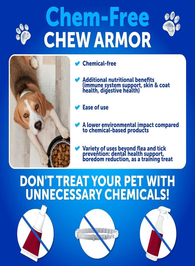 Artullano Flea and Tick Prevention for Dogs Chewables - Natural Flea Treatment Control - Supplement for Large & Small Dogs with Vitamins - Immune Support Chews - Puppy Pest Defense Oral Pills - 70 Soft Treats - Image 2