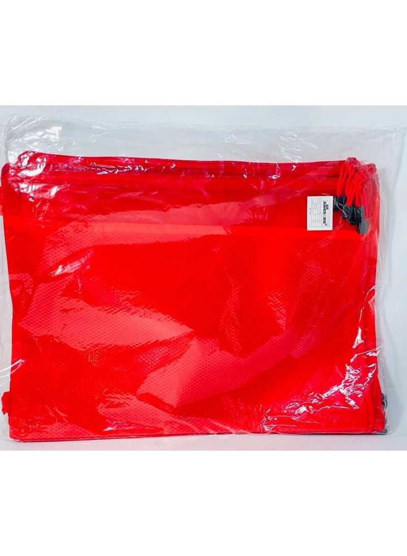 Zipper folder and transparent folder net, fabric on plastic, collects all your papers, for B4 paper in colors. Bag: 12 pieces - Image 5