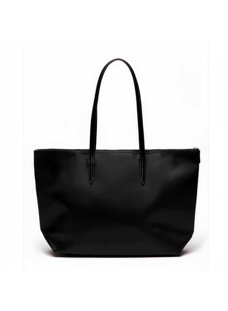 لاكوست حقيبة ليد للنساء من لاكوست L12.12 كونسبت فاشن متعددة الاستخدامات بسعة كبيرة بحجم كبير حقيبة يد وحقيبة كتف كبيرة باللون الأسود 35 سم * 30 سم * 14 سم - Image 5