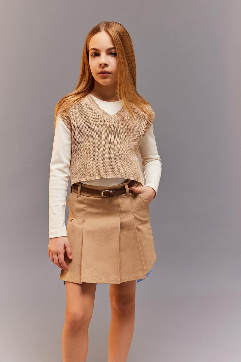 DeFacto Girl Gabardine Skirt  - Image 3