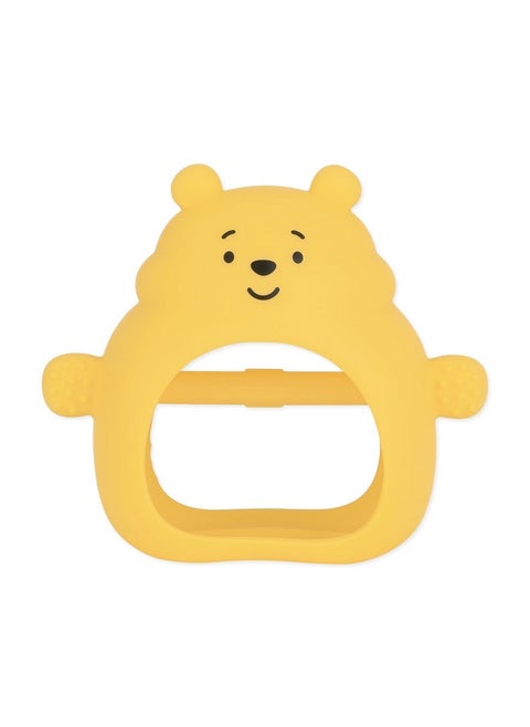Disney Baby Silicone Undroppable Teething Mitt, Freezer Toy Teether Keys, Soft Flexible Platinum Silicone Pacifier To Chew, Cool Teether Gum Relief, Essential Babies 3 Months, Winnie The Pooh