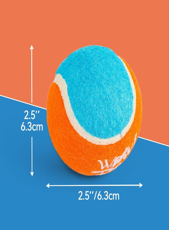 ALL FOR PAWS Tennis Balls Dog Toy, 2.5 Inch Pet Safe Fetch Balls for Dogs 20-60 lbs, Colorful Dog Balls Toys with Super Bounce (4 Pack) - Image 4