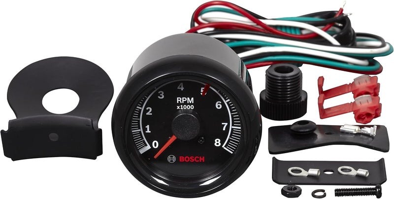 Bosch SP0F000025 Sport II 2-5/8" Tachometer with Black Dial Face and Bezel - Image 2