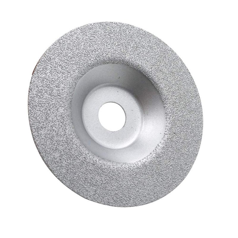 LDEXIN 4 Inch Diamond Grinding Cup Wheel for Granite Marble Iron Steel Masonry Convex Vacuum Brazed Grinding Disc Fits 5/8 Inch Arbor - Image 1