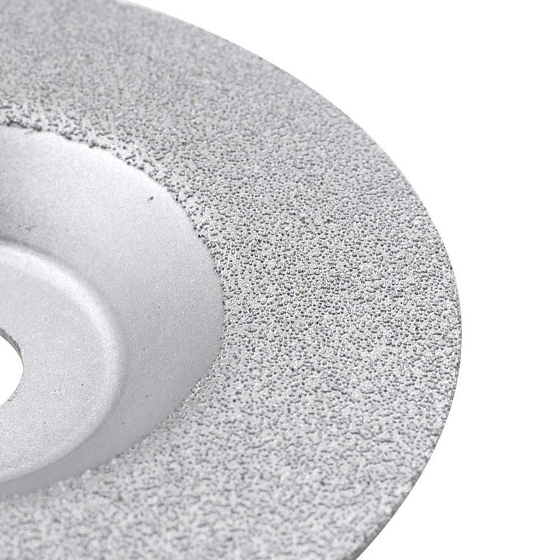 LDEXIN 4 Inch Diamond Grinding Cup Wheel for Granite Marble Iron Steel Masonry Convex Vacuum Brazed Grinding Disc Fits 5/8 Inch Arbor - Image 3