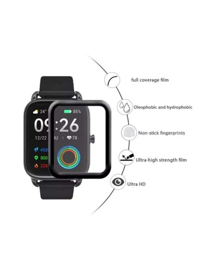 واقي شاشة لساعة شاومي إيميلاب W01، فيلم حماية ثلاثي الأبعاد منحني بحواف ناعمة [مضاد للخدش] [خالٍ من الفقاعات] [مقاوم للكسر للغاية] [حساس للغاية] (ليس زجاجًا) - Image 3