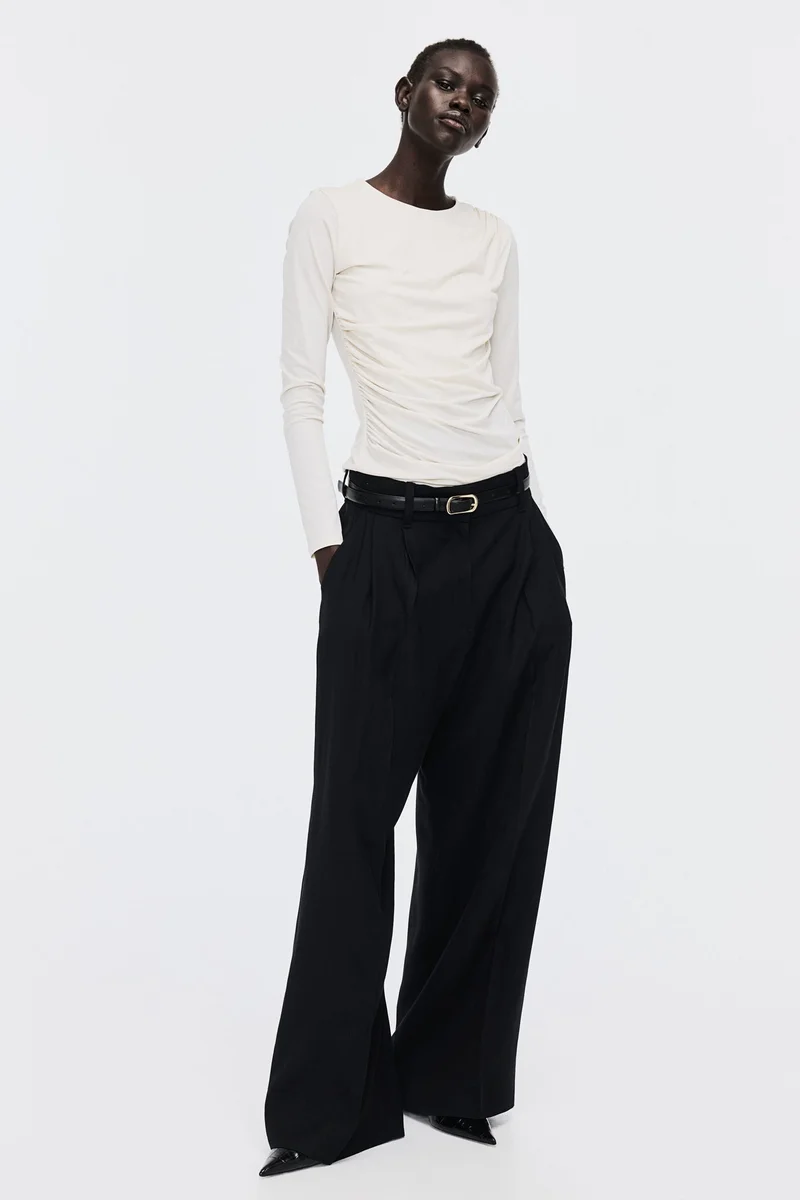 H&M Draped jersey top