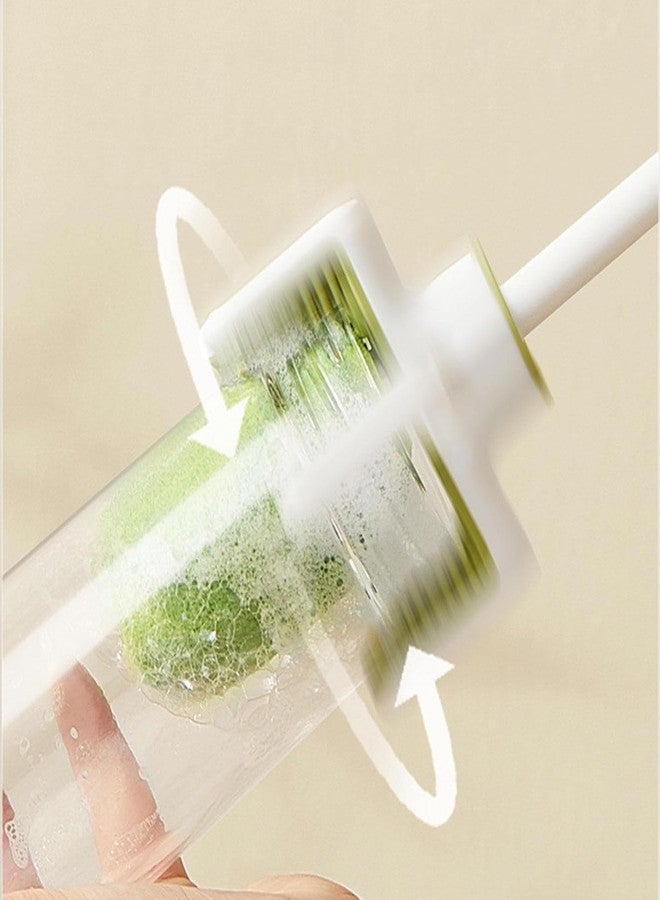 PD GROW Bottle Cleaning Sponge Brush,Long Handle Soft Sponge Brush,3 in 1 Multifunctional Cleaning Brush for Water Bottles, Baby Bottles, Tumblers, Drinking Glasses, Strews, Mug Pack of 1 (Green) - Image 3