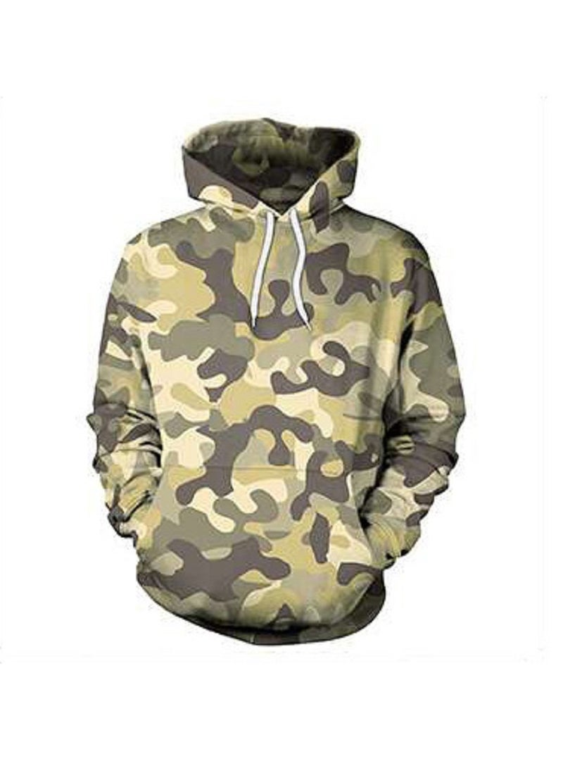 Loquat Hip-hop Punk Digital Printed Oversized Hoodie - Image 1
