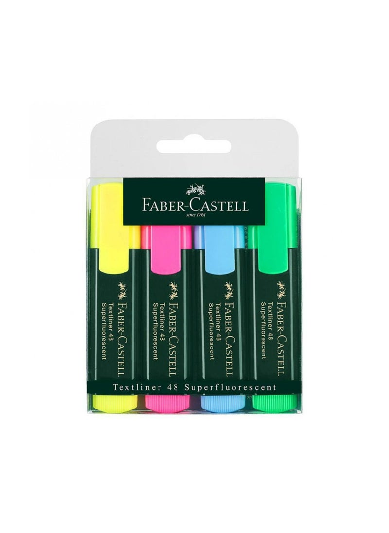 FABER-CASTELL - HIGHLIGHTERS SET OF 4 COLORS - Image 1