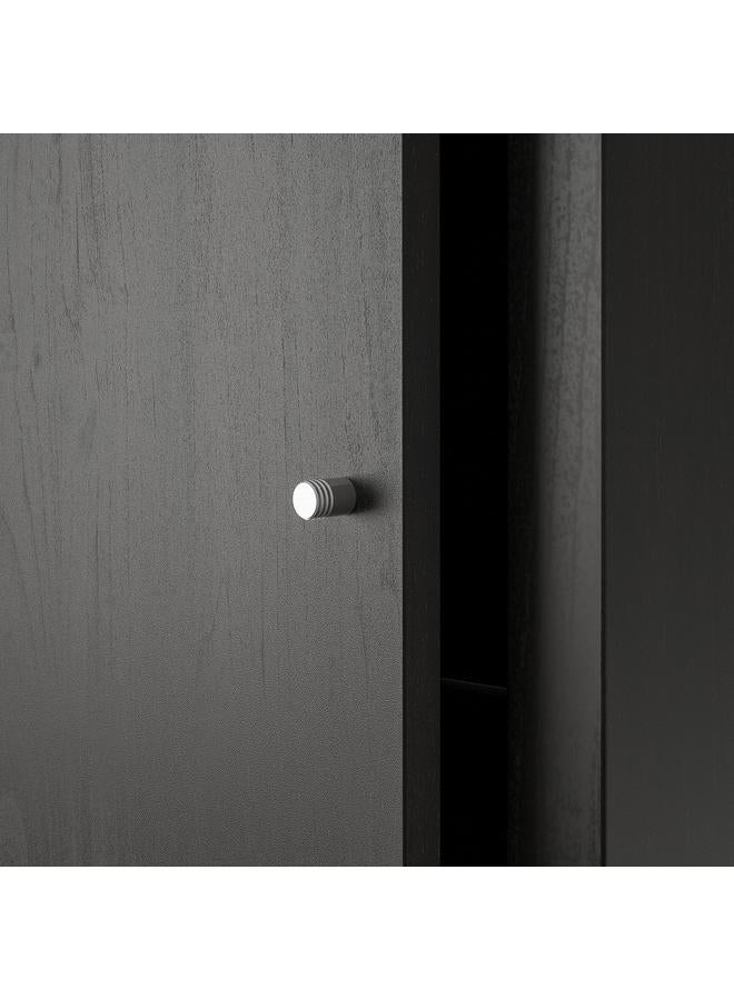 Insert with door, black-brown, 33x33 cm - Image 3