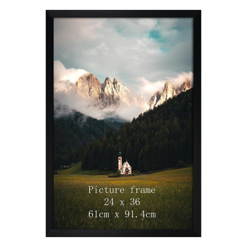 Giftgarden 24x36 Poster Frame Black, 36x24 Metal Picture Frame for Wall Display, 1 Pack - Image 1
