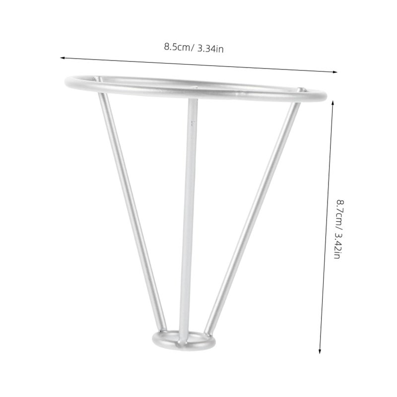 Metal Triangular Avocado Seed Starter Rack For Hydroponic Bottle Organizer Dual Ring Base - Image 3