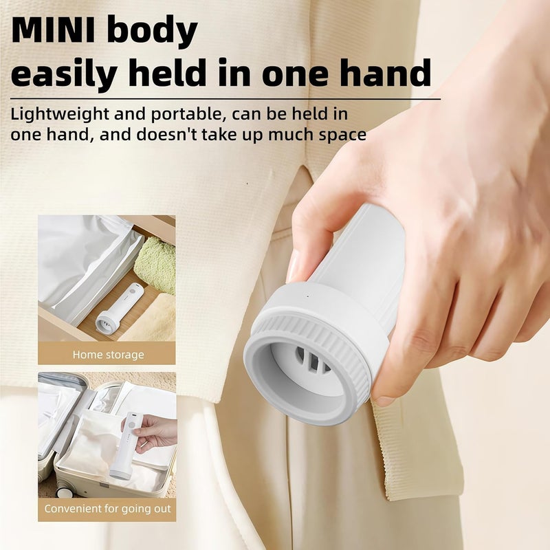 Lullaxx Electric Vacuum Pump Air Pump For Most Vacuum Storage Bags, Wireless Vacumm Pump Suitable For Space Saver Bags, Portable Rechargeable Type-C, Can Vacuum Out-of-season Clothing, Quilts - Image 3