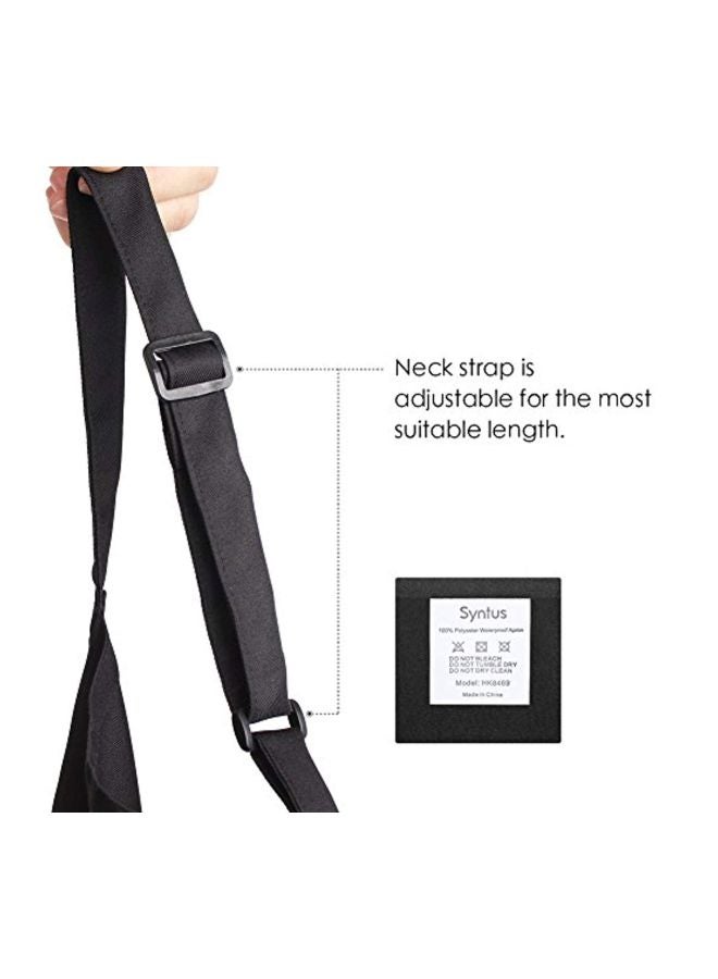 2-Piece Kitchen Apron Black - Image 2