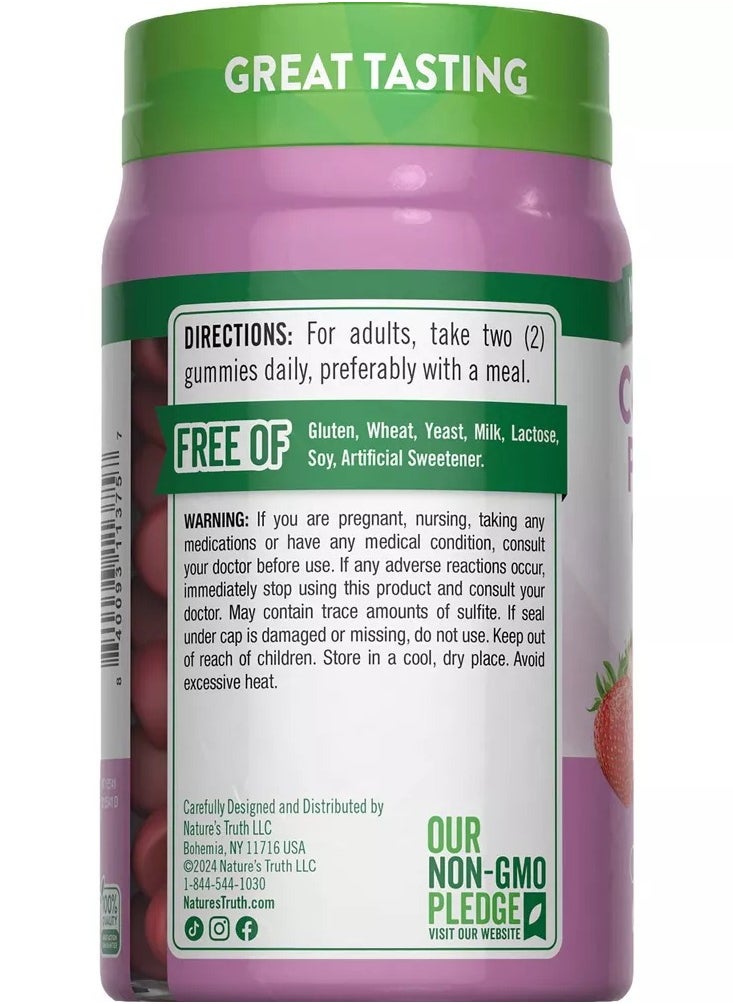 Nature's Truth Nature's Truth, Beauty Collagen Gummies, Types 1 + 3, Natural Strawberry, 60 Gummies  - Image 2