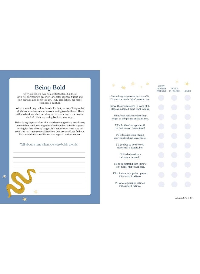 Secret Diary Society All about Me: A Bold & Brave Question & Answer Book for Self-Discovery - Write Your Own Story  - Image 5