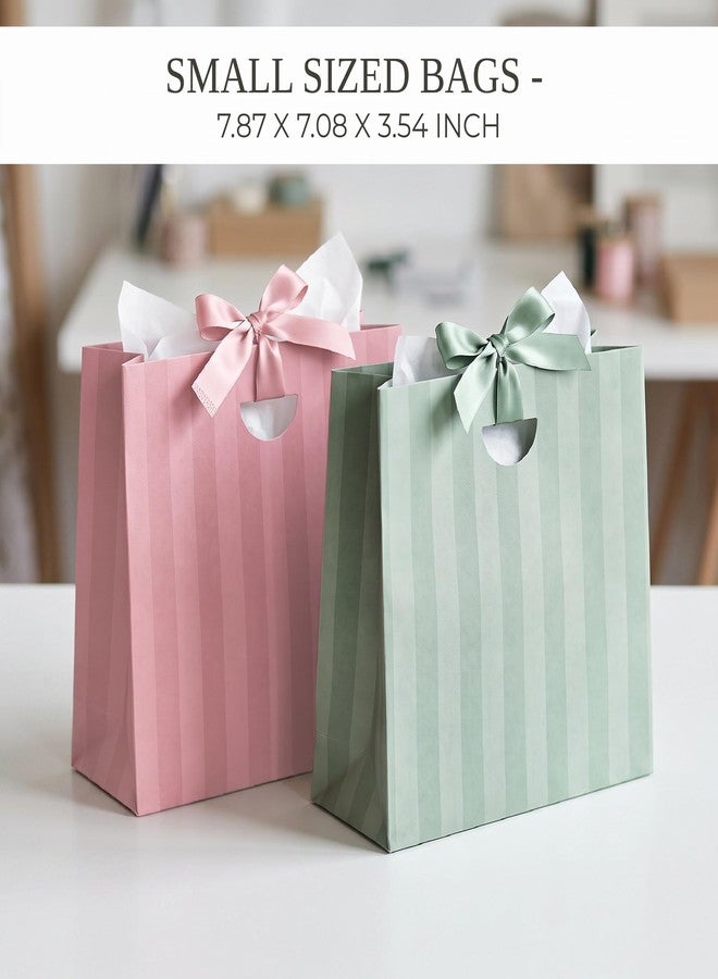 ZICOTO Charming Reusable Gift Bags with Handles in 8 Beautiful Muted Colors - Image 5