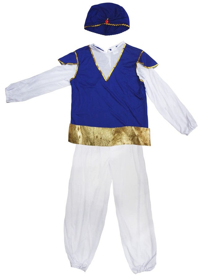 Petitebella Aladdin Boy Costume 4-12year (Blue, 10-12 Years) - Image 1