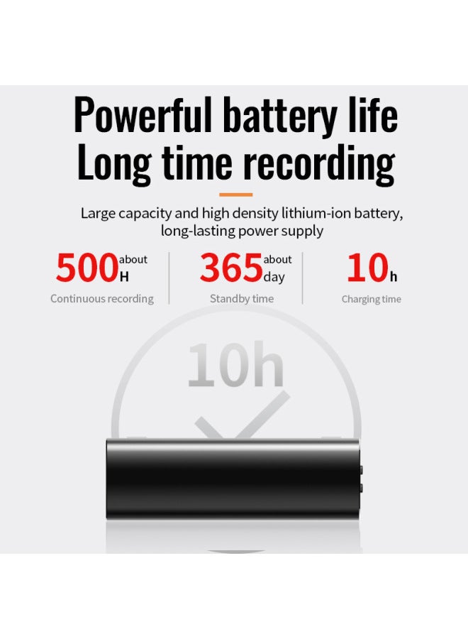 Q52 HD Noise Reduction Recording Pen 500 Hours Super Long Recording Meeting Class Voice Control Recording Tape Magnetic Suction-Color:English Version-Capacity:64GB - Image 4