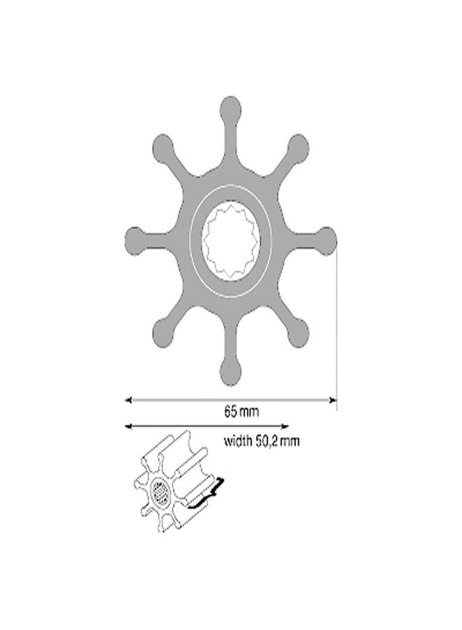 Johnson Pump مجموعة دافعة جونسون بومب 09-1028BT-1 - مضخة F7، 2.56" قطر خارجي x 1.98" عرض - Image 2