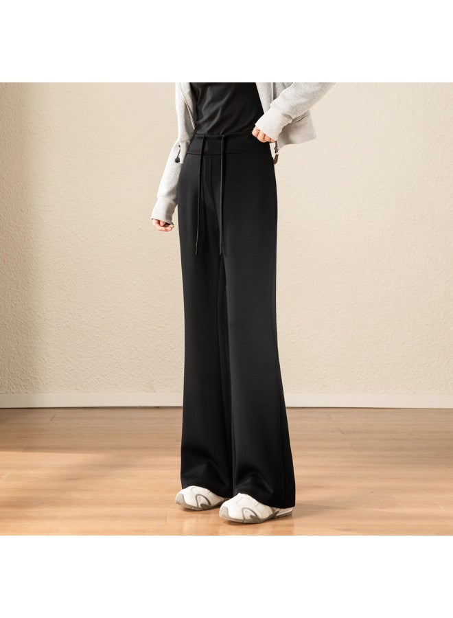 Flying in the snow Flared Sport Casual Pants] High-waisted Pants For Autumn And Winter With A Drapey Feel Lifting, Slimming, Non-stick Leg, Sport Casual, Waist-cinching Pants - Image 5