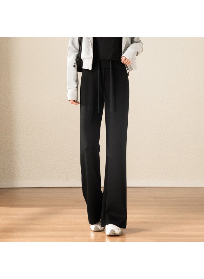 Flying in the snow Flared Sport Casual Pants] High-waisted Pants For Autumn And Winter With A Drapey Feel Lifting, Slimming, Non-stick Leg, Sport Casual, Waist-cinching Pants - Image 4