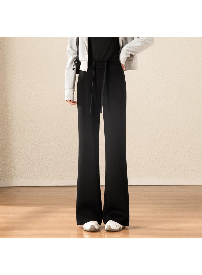 Flying in the snow Flared Sport Casual Pants] High-waisted Pants For Autumn And Winter With A Drapey Feel Lifting, Slimming, Non-stick Leg, Sport Casual, Waist-cinching Pants - Image 3
