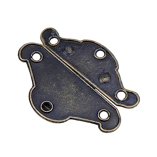 Mcredy Vintage Latch Hasp,Small Size Jewelry Box Antique Buckle Wooden Box Latch Retro Decorative Hasp Latch Buckle,Pack of 5 - Image 4
