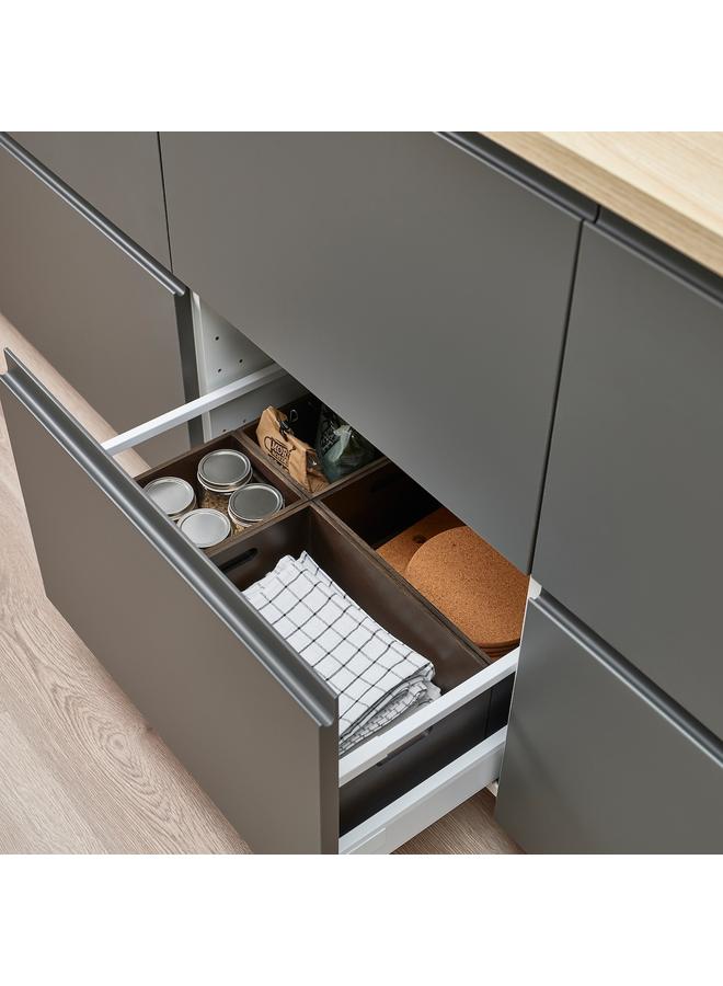 زبون صندوق تخزين، خيزران داكن، 24×32×15 سم - Image 3