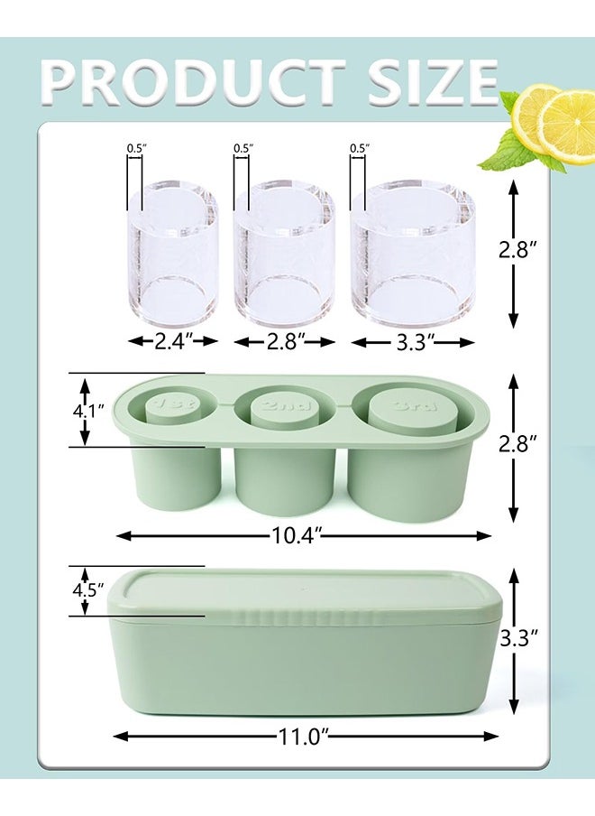 XiuWoo - Ice Cube Tray for Stanley Cup – Silicone Ice Mold with Lid & Bin for 30oz & 40oz Stanley Tumblers, Easy Release Ice Maker for Drinks and Juice - Image 1