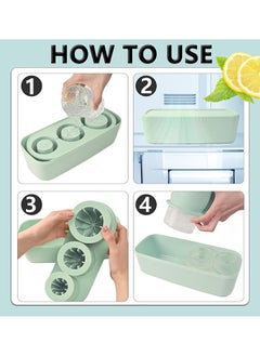 XiuWoo Ice Cube Tray for Stanley Cup – Silicone Ice Mold with Lid & Bin for 30oz & 40oz Stanley Tumblers, Easy Release Ice Maker for Drinks and Juice  - Image 5