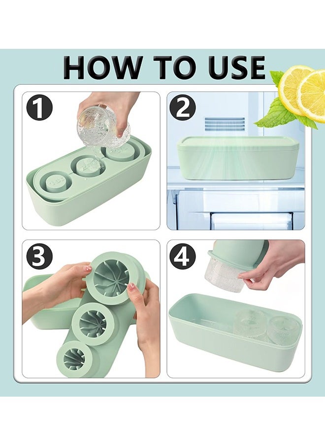XiuWoo - Ice Cube Tray for Stanley Cup – Silicone Ice Mold with Lid & Bin for 30oz & 40oz Stanley Tumblers, Easy Release Ice Maker for Drinks and Juice - Image 1