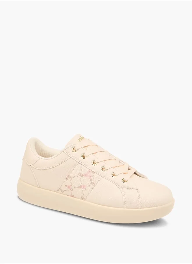 MISSY Women Missy Floral Print Lace-Up Sneakers