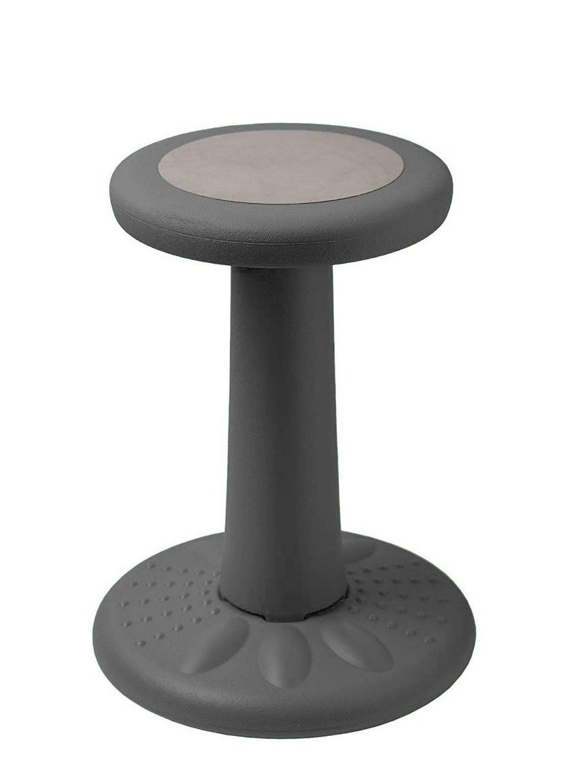 Studico ActiveChairs Kids Wobble Stool Flexible Classroom Seating Improves Focus Posture  Helps ADHDADD Get The Wiggles Out Active Fidget Desk Chairs PreTeen 1775 Chair Ages 712 Grey