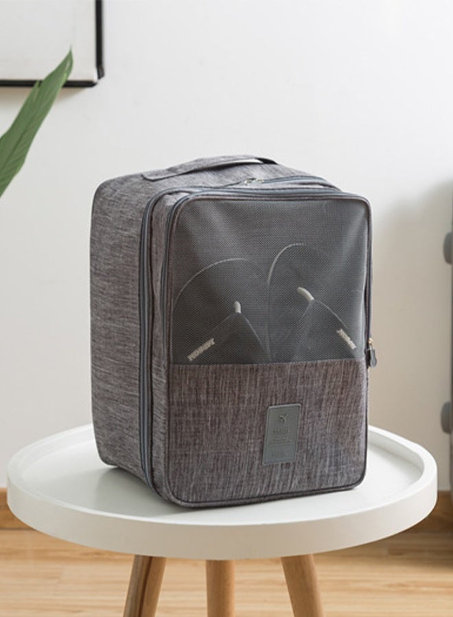 DUNISO Shoe Bags for Travel Holds 3 Pair of Shoes Storage Organizer Travel Bag for Packing Travel Essentials for Flying Carry on Luggage Travel Accessories Grey - Image 5