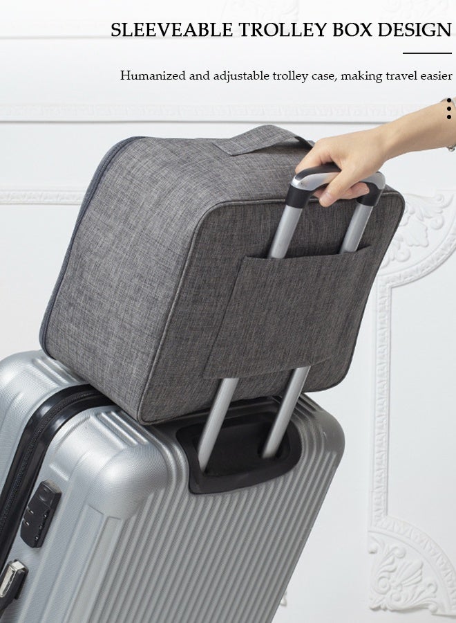 DUNISO Shoe Bags for Travel Holds 3 Pair of Shoes Storage Organizer Travel Bag for Packing Travel Essentials for Flying Carry on Luggage Travel Accessories Grey - Image 3